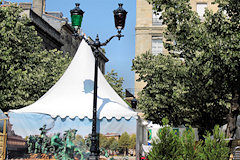Photo sur bache monument des Girondins - Epicuriales Bordeaux 2009