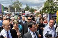 Bordeaux fête le vin 2012 : Alain Juppé et Manuel Valls en visite