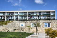 Bordeaux rive droite : immeuble avec vue sur jardin botanique