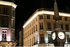 Rue Sainte Catherine la nuit depuis place de la Comédie  -  photo 33-bordeaux.com