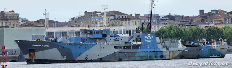 Navire John Paul Dejoria de Sea Shepherd à Bordeaux | Photo Bernard Tocheport