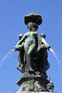 Bordeaux la fontaine des 3 Grâces dans les années 1990 | Photo Bernard Tocheport