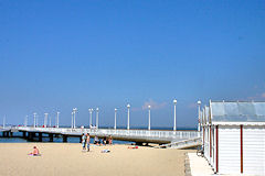 Arcachon jetée Thiers : ciel bleu et sable fin 