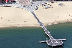 Arcachon : photo aérienne de la jetée Thiers-  www.33-bordeaux.com