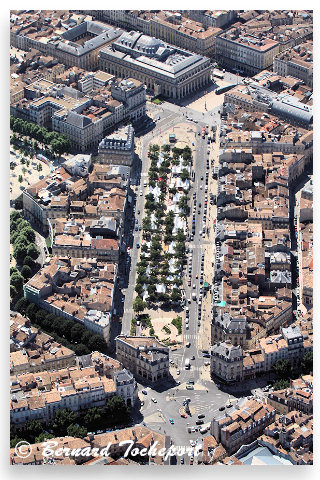 Vue aérienne des Allées de Tourny | Photo 33-bordeaux.com