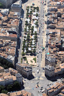 Vue aérienne des Allées de Tourny | Photo 33-bordeaux.com