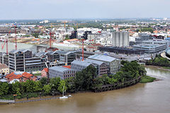 Garonne et entrée des Bassins à flot à Bordeaux | Photo Bernard Tocheport