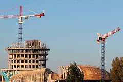 La tour de la Cité de la Civilisation du Vin s'élève  -  photo 33-bordeaux.com