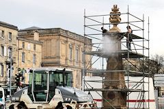 Retour de la Fontaine Mériadeck face à la Cité Municipale -  photo 33-bordeaux.com