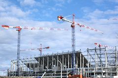 Grues de chantier pour la onstruction du Grand Stade -  photo 33-bordeaux.com