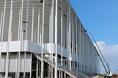 Détail sur les piliers blancs du Grand Stade -  photo 33-bordeaux.com