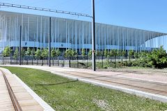 Voies du tram à l'arrière du Grand Stade -  photo 33-bordeaux.com