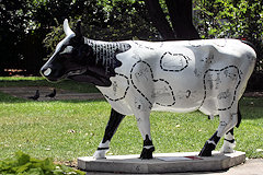 Cow Parade de Bordeaux : vache à Vache, CHU Pellegrin