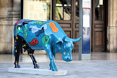Cow Parade Bordeaux : Esperanza Gare Saint Jean