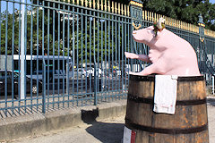 Cow Parade Bordeaux : Vacchus le beau vin, Jardin de la mairie