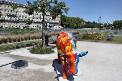 Cow Parade de Bordeaux : vache Caval' Cow, Aéroport de Bordeaux Mérignac