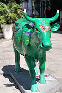 Cow Parade de Bordeaux : Biodiversity Cow, Cité Mondiale