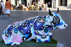 Cow Parade de Bordeaux : Marine, place de la Comédie