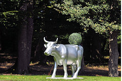 Cow Parade Bordeaux : Botanic Cow, Château LA LAGUNE, Ludon Médoc