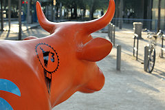 Cow Parade de Bordeaux : la vache VCUB