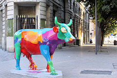 Cow Parade de Bordeaux : La vache DD33, cours du 30 juillet