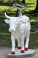 Cow Parade de Bordeaux : vache Grand Cru Bordelait, Jardin Public