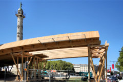 Bordeaux passerelle en bois pour Evento - 33-bordeaux.com