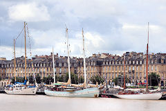 Zénobe Gramme, Rara Avis et Skeaf au ponton d'honneur à Bordeaux | Photo Bernard Tocheport