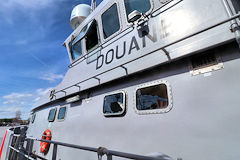 Seudre vedette de la Douane au ponton d'honneur à Bordeaux | Photo Bernard Tocheport