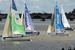 Solitaire du Figaro : première course sur la Garonne