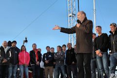 Bordeaux Solitaire du Figaro : Alain Juppé et les skippers