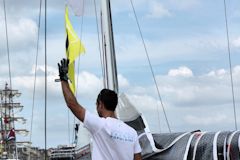 Solitaire du Figaro : Armel Le Cléac'h au départ du prologue