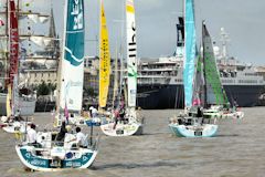 Solitaire du Figaro : les concurrent quittent Bordeaux