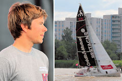 Sébastien Simon (Bretagne Crédit Mutuel) remporte la seconde étape de la Solitaire du Figaro 2015 