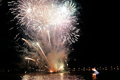 Bordeaux les Feux du Dragon spectacle pyrotechnique Groupe F | Photo Bernard Tocheport