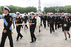 Bordeaux parade de l'équipage Russe du Kruzenshtern | Photo Bernard Tocheport