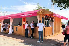 Belgique Pavillon Fripon et Gaufres & Waffles à Bordeaux Fête le Vin 2022 | Photo Bernard Tocheport