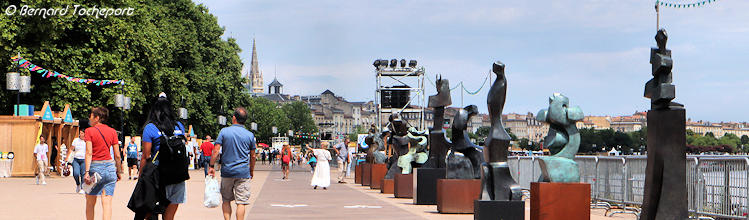 Expo sculptures André Abram à Bordeaux Fête le Vin | Photo Bernard Tocheport