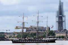 Trois mâts Belem à Bordeaux Fête le Vin 2023 | Photo Bernard Tocheport