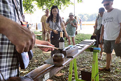 Jeu en bois Anima'Vigne à Bordeaux Fête le Vin 2025 | Photo Bernard Tocheport