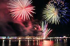 Feu d'artifice Etats Unis au festival de Bordeaux