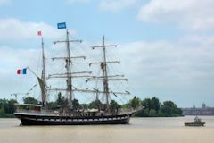 Bordeaux fête le vin 2012 : arrivée à Bordeaux du 3 mats BELEM