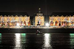 Bordeaux fête le vin 2012 : vue projection de la rive droite