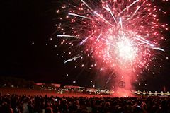 Bordeaux fête le vin 2012 : bouquet final feu d'artifice Espagne