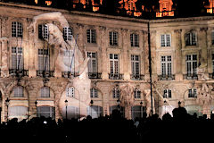 Projection place de la bourse à Bordeaux Fête le Vin 2016 | Photo 33-bordeaux.com