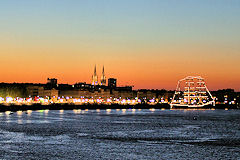 Coucher de soleil sur Bordeaux et le Cuauhtémoc