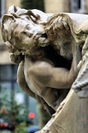 Triton die marin et personnage de la fontaine Amédée Larrieu à Bordeaux | Photo Bernard Tocheport