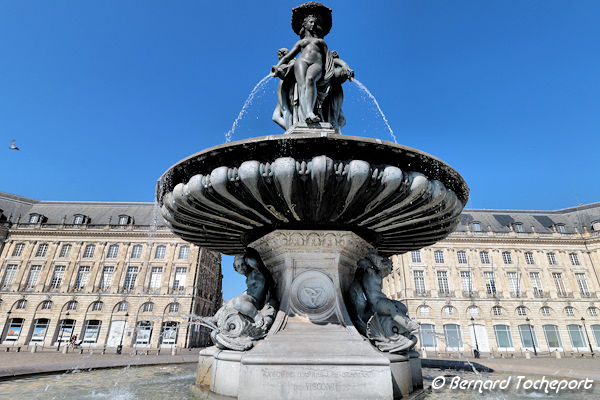 Fontaine des 3 Grâce d'après les dessins de Visconti | Photo 33-bordeaux.com
