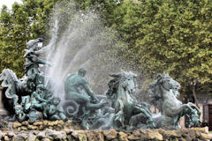 Bordeaux les chevaux de la fontaine des Girondins et le triomphe de la Concorde | Photo Bernard Tocheport