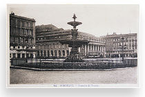 Ancienne carte postale : fontaine de Tourny coté Grand Théâtre